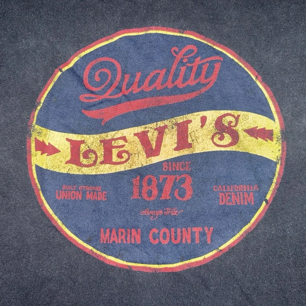 Levi's Quality 1873 Men's Black T-Shirt Size XL